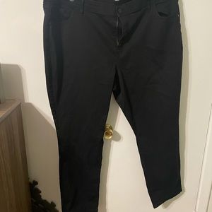 Evri Black high-rise jeggings